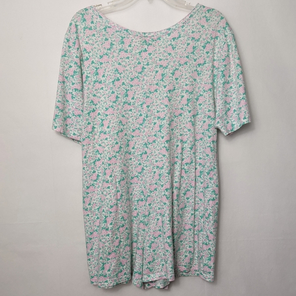 Victoria's Secret VTG Gold Label Pearl Button Cotton Floral Romper - Picture 5 of 5